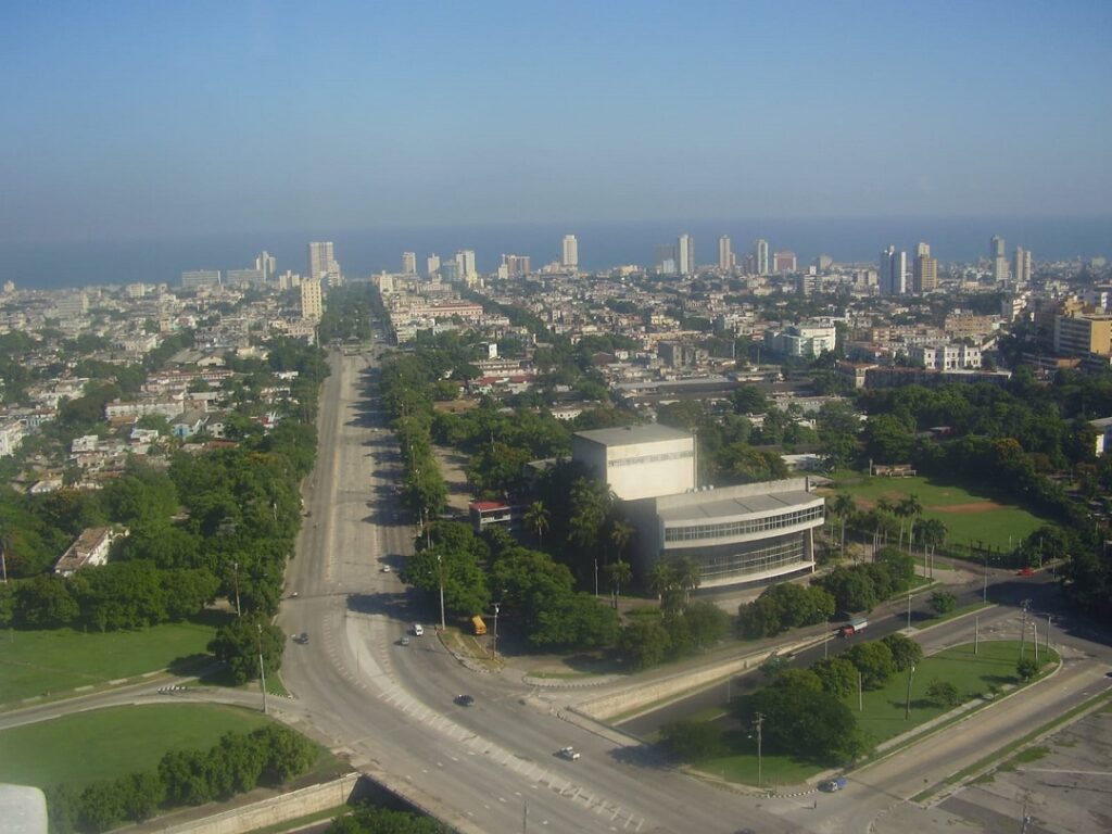 Vista desde el mirador de la Plaza de la Revolución. Punto más alto de la ciudad.